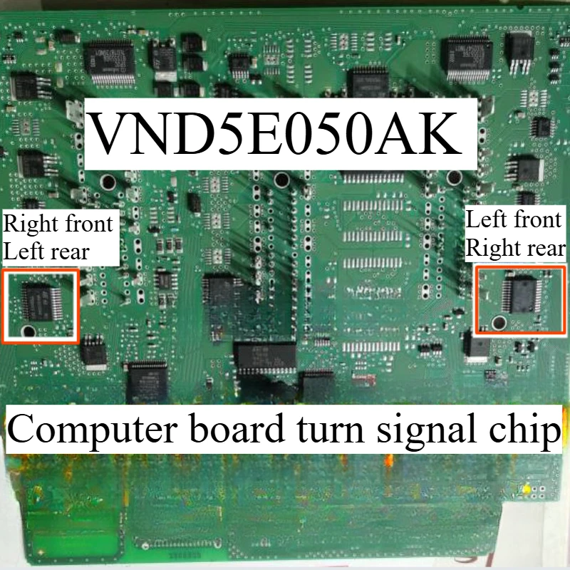 

For Volkswagen Tiguan Skoda Octavia Superb auto parts Computer Board Turn Signal Control Chip VND5E050AK 1pcs