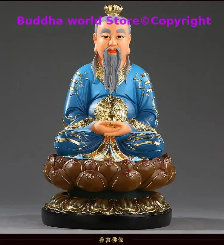 3p Taoism ZU SHI Gods Temple HOME Altar protection Worship TAI SHANG LAO JUN YUAN SHI TIANZUN DAODE God BUDDHA FENG SHUI statue