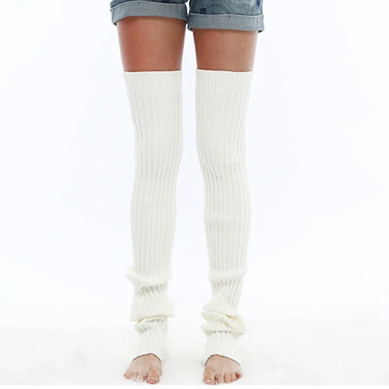 Inverno Adulto Maglia di Ballo di Balletto Scaldini Del Piedino Delle Donne di 90 CENTIMETRI Lungo Stivale Sopra Il Ginocchio Maglia di Ballo di