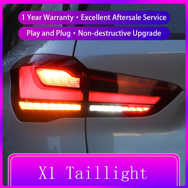 Auto Taillights For BMW 2016-2019 X1 F48 F49 Tail Light DRL Rear Lamp Signal LED Bulbs Modified Brake Automatic Car Accessories