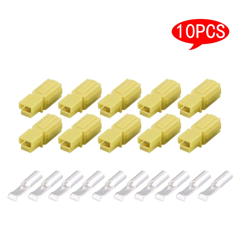 10 Pairs of 15A/30A/45A Ampere Plugs 600V Compatible with Powerpole Connectors, with Rubber Dust Covers, Suitable for Electrical Equipment