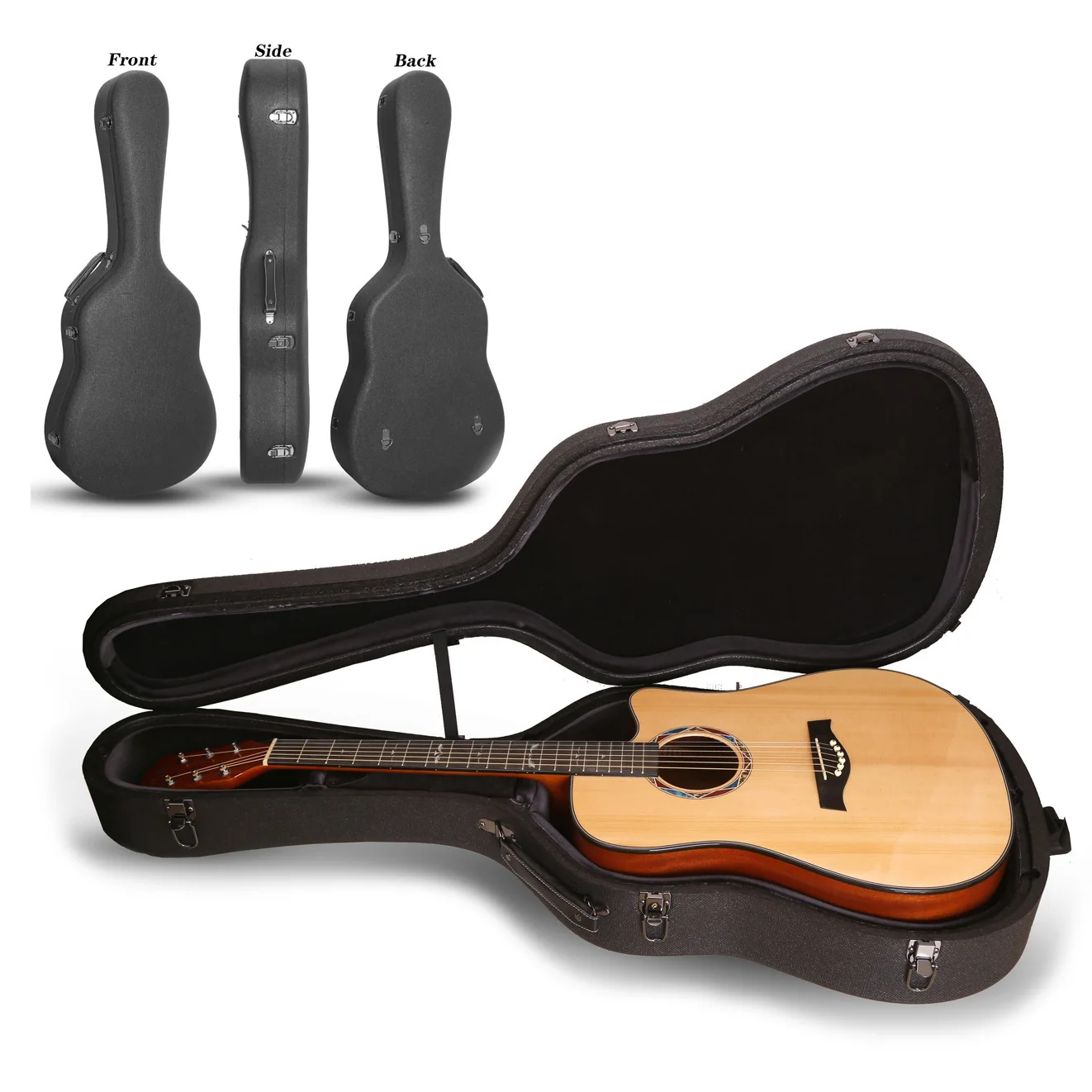 

Folk Classical Guitar Case Backpack 39 Inch 41 Inch Thickened Waterproof and Shockproof Bakelite Guitar Case Bag Hard Shell Box