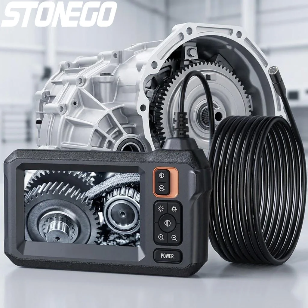 

1080P HD WiFi Endoscope 4.3 Inch Display 1 5 10m Cable Dual Head 2600mAh Auto Electrical Pipeline Inspection