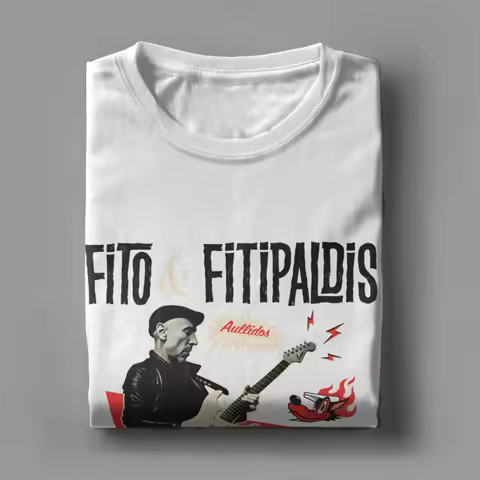 20026 Fitos Fitipaldis Band Men women T Shirts Humorous Tee Shirt Short Sleeve Crewneck T-Shirt Gift Idea Clothes
