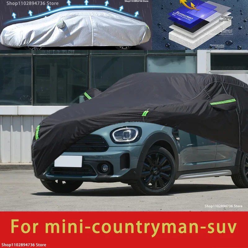 

For BMW MINI Countryman Fit Outdoor Protection Car Covers Snow Cover Sunshade Waterproof Dustproof Exterior black car cover