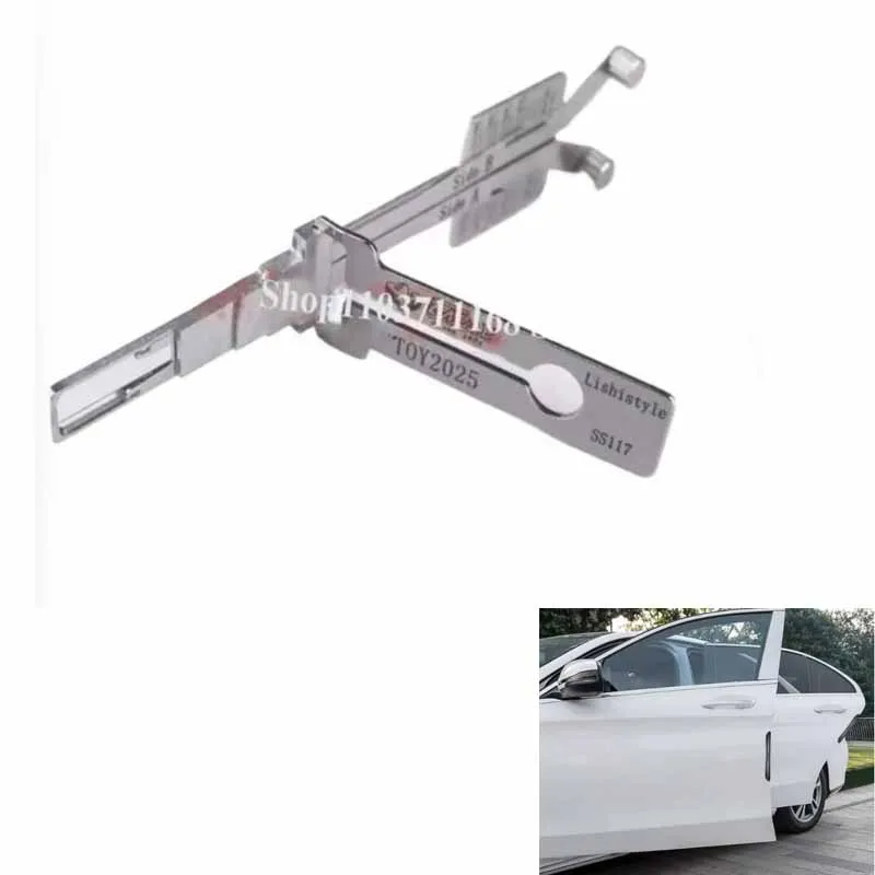 

Outil Lishi 2 En 1 TOY2025(SS117) Toyota Simple Face for TOYOTA IZOA Avalon 2018Toyota for RAV4 Car Key Decoder Lock Picks