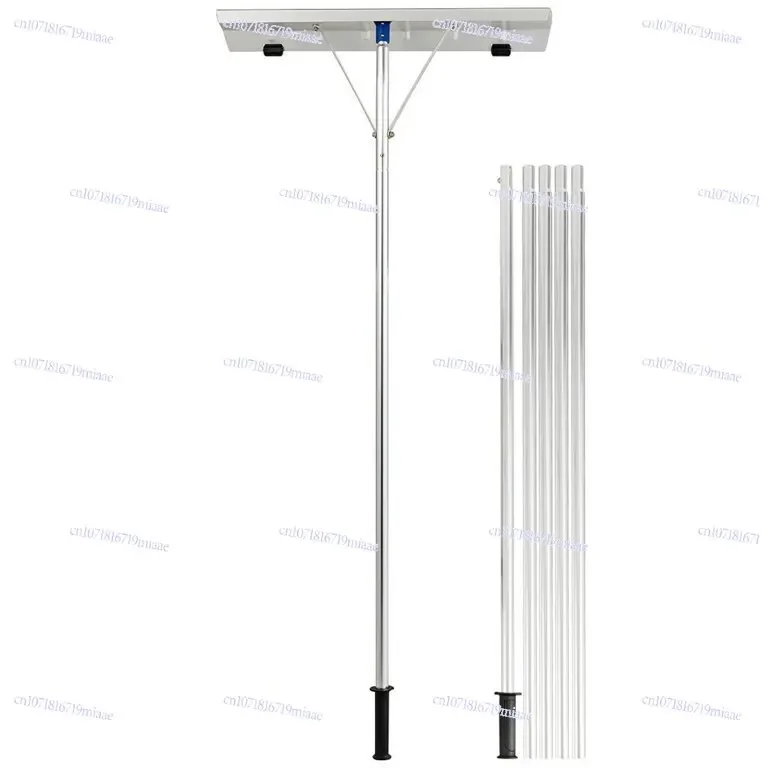 High-quality roof scraper with two wheels snow push super long handle push roof  rake