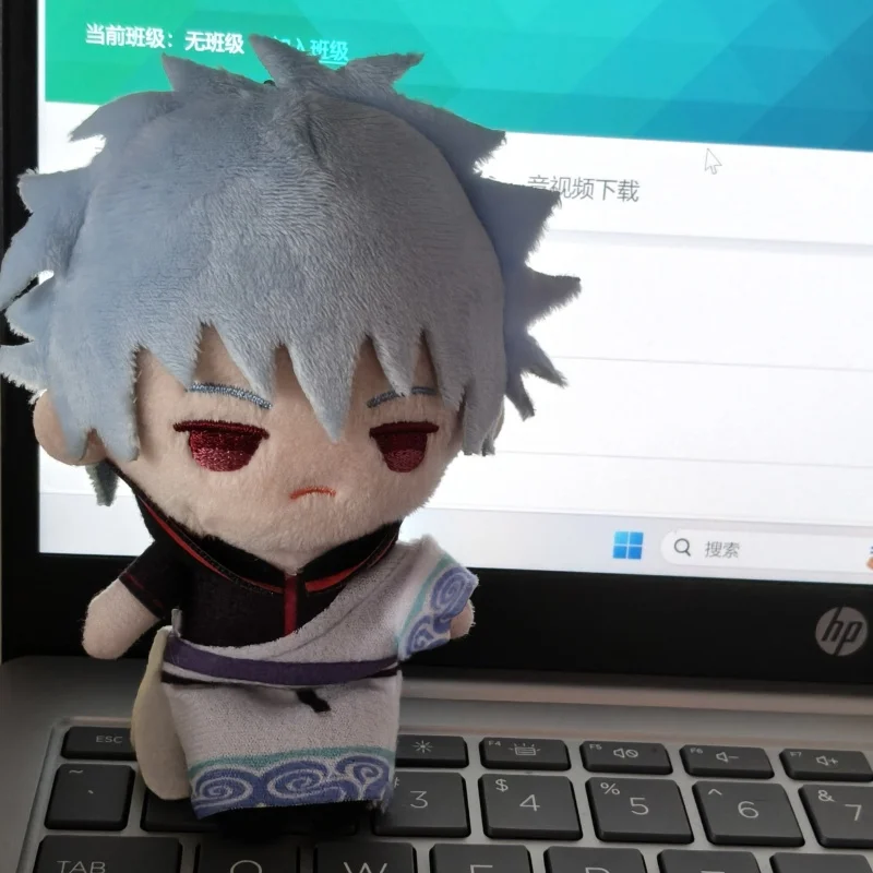 

In Stock Original Gintama Palm Size Plush Doll Anime Character Collectible Plush Toy Sakata Gintoki Japanese Anime Merch For Fan