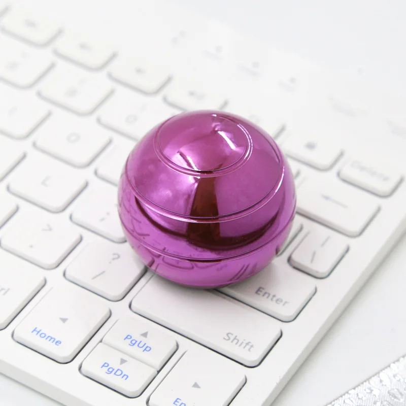 Gyroscope sphérique rotatif de bureau en métal, Fidget Spinner, jouet anti-Stress, décompression du bout des doigts, cadeau pour adulte
