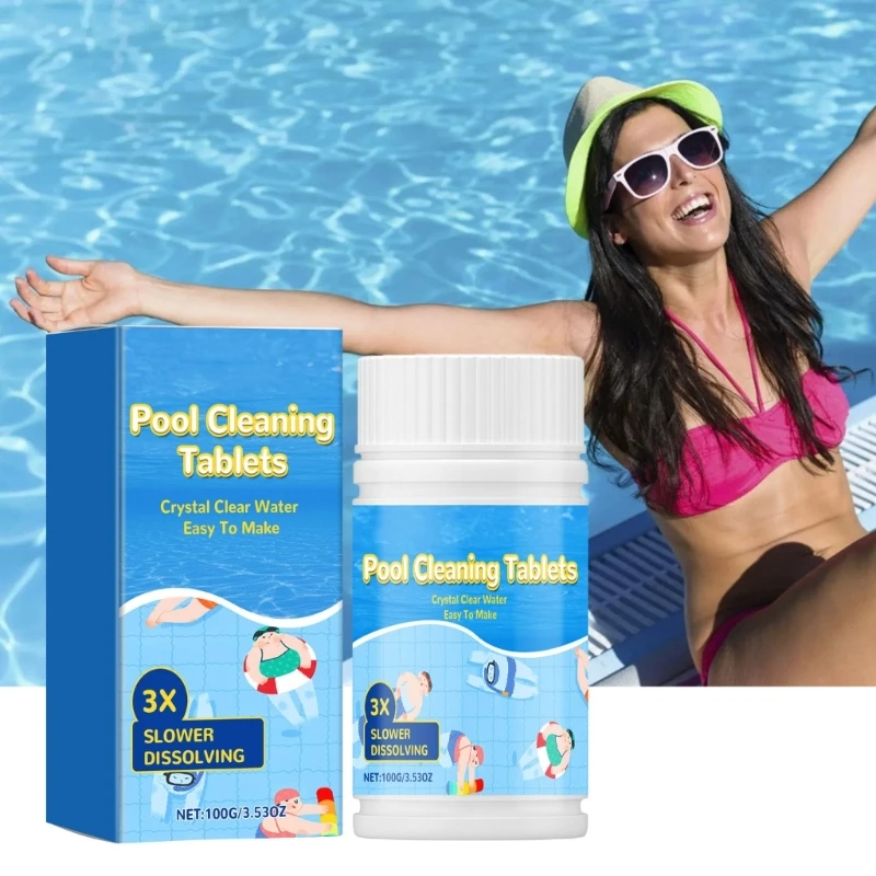 Swimming Pool Cleaning Tablets Improve Water Quality Deodorize Multifunctional