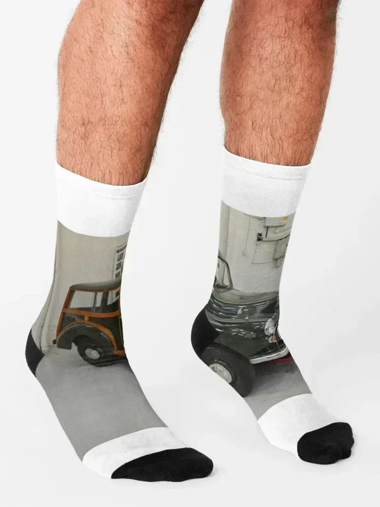Unique Morris Minor Traveller Socks valentine gift ideas Wholesale custom sports warm winter Socks Man Women's