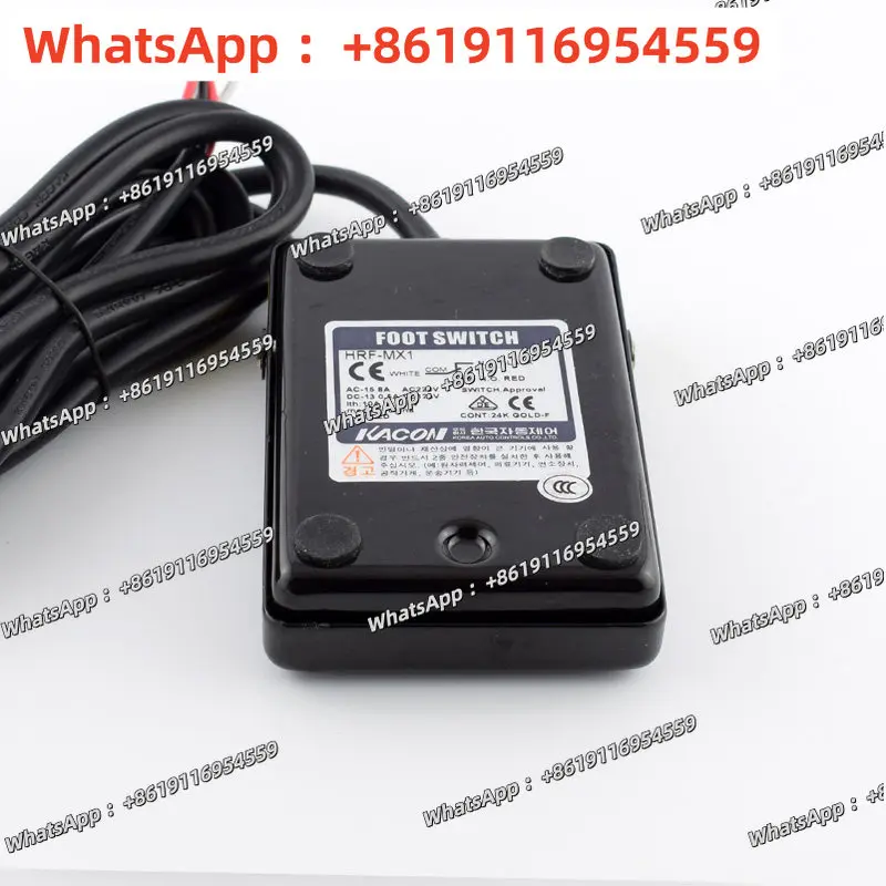 Foot switch imported from Korea with 2m line Kaikun HRF-MX1 waterproof kacon steel plate shell durable foot pedal 3