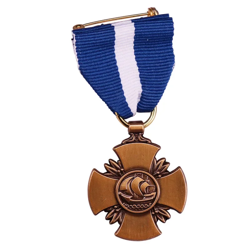 U.S. USN Navy Cross VALOR Medal Good Conduct Award Badge Military jewelry