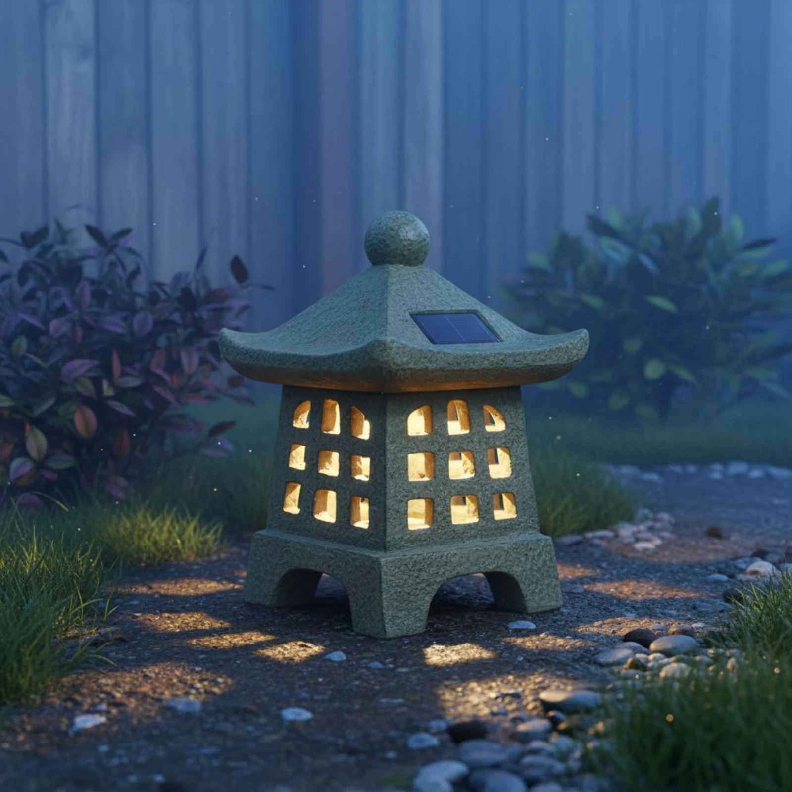 

Solar Pagoda Lantern Waterproof Pagoda Garden Light Solar Garden Light Automatic Lighting Outdoor Decor for Yard, Landscape