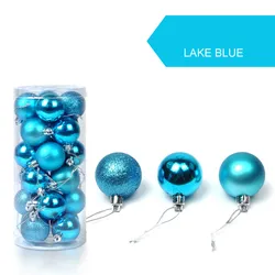 24pcs 30mm Christmas Ball Christmas Tree Decoration Ornaments for Home Decor Halloween New Year Navidad Pendant Ball Akcesoria