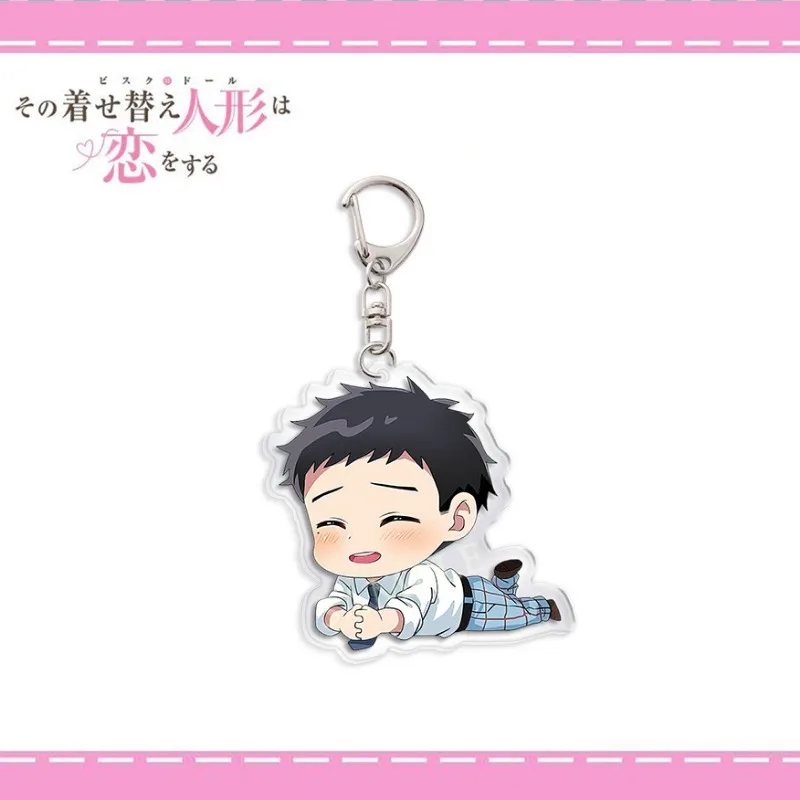 My Dress Up Darling Anime Keychain Gojo Wakana Kitagawa Marin Acrylic Key Chain Woman Q Version Bag Pendent Decor Accessories