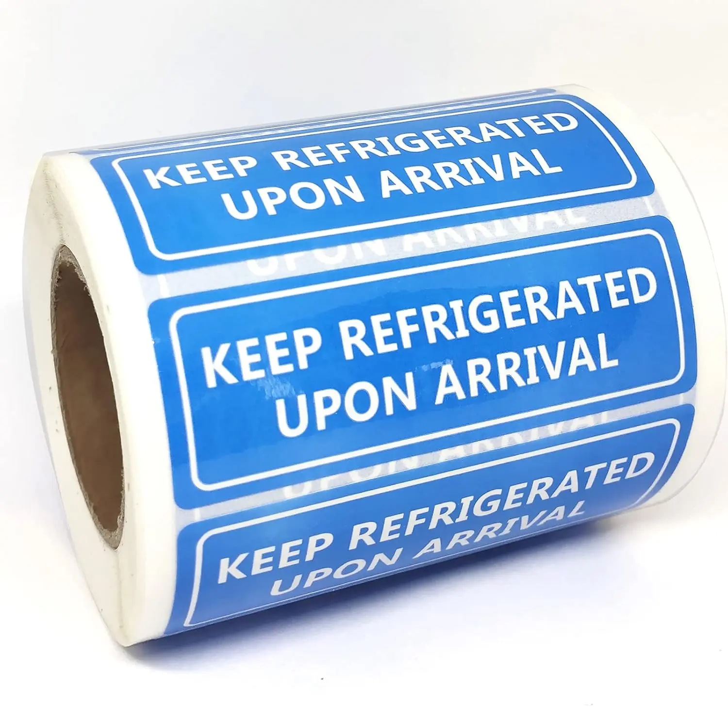 Keep Refrigerated Upon Arrival Stickers,1x3 Inch Keep Cold Stickers for Shipping and Package