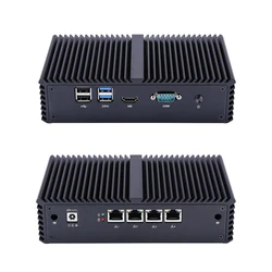 Qotom Mini PC Q300G4-S05 Core i3 i5 i7 with 4 Gigabit Ethernet NIC AES-NI Firewall Router Computer