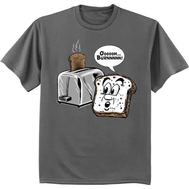 Funny Saying T Shirt Oh Burn Toast Mens