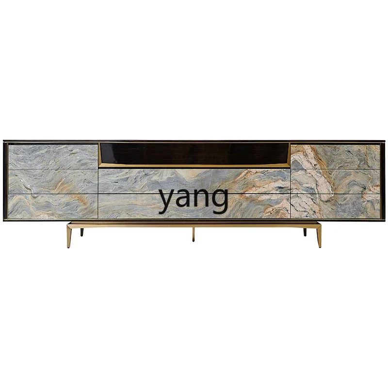 LH   TV cabinet new simple marble villa living room