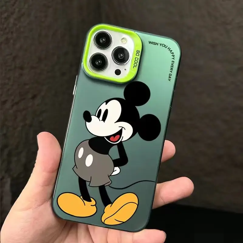 Etui na telefon Disneys Mickey Minnie Mouse Couple do iPhone 15 14 13 12 11 Pro Max 7 8 Plus XR XS MAX Mini Y2K Girls Naughty Covers