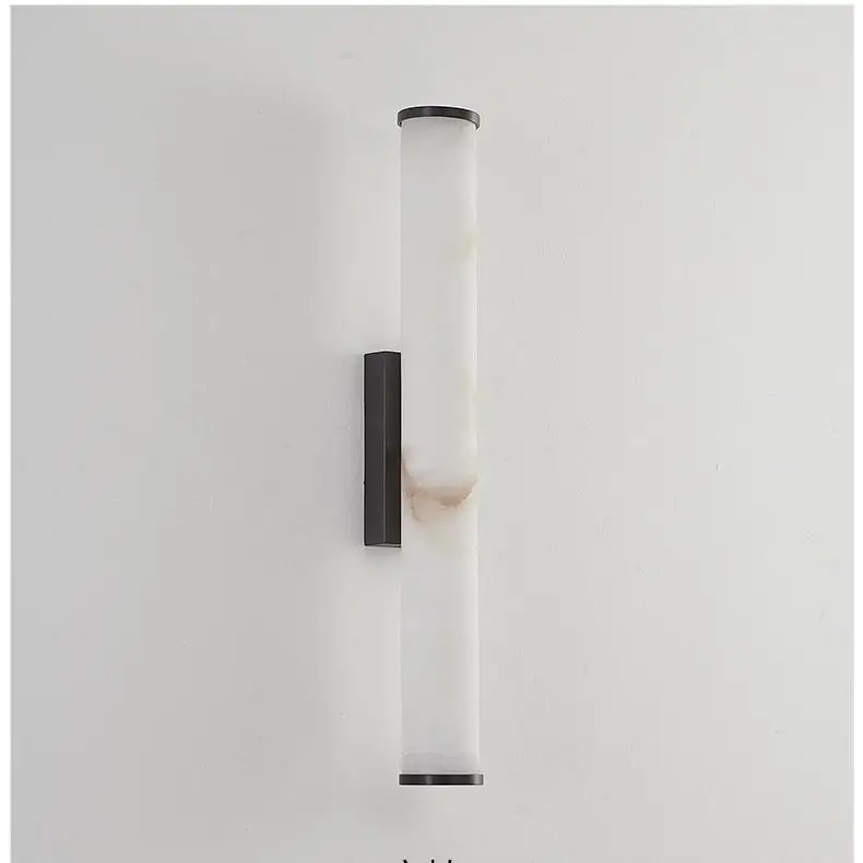 Spanish natural marble wall lamp Modern light luxury villa Living room background wall Bedroom bedside lamp