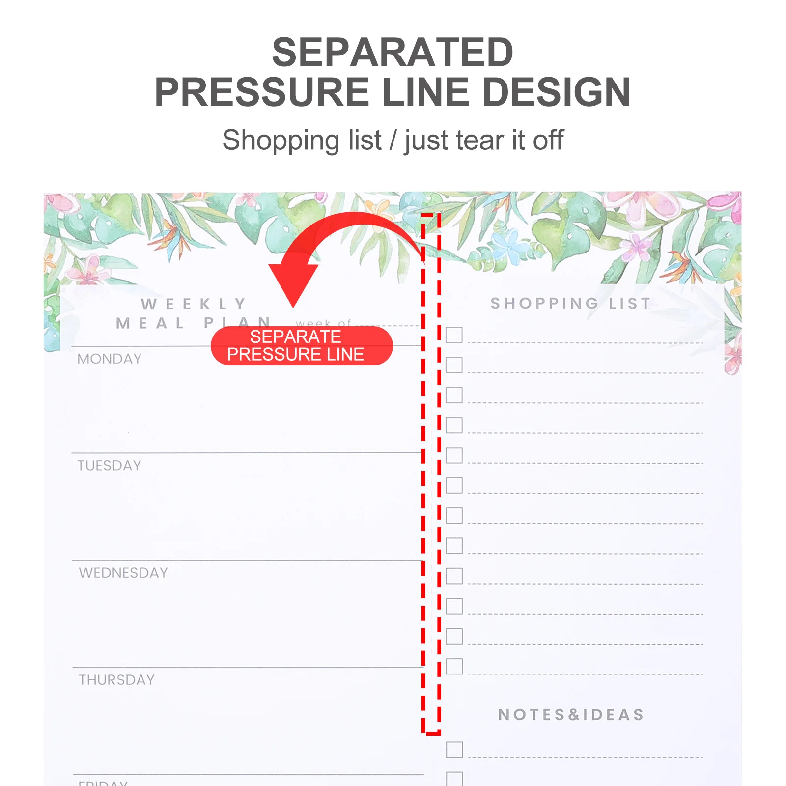 

Quality Magnetic Shopping List Notepad Thick Design Perfect Gift Family Friends Teachers Magnetic Plan Notepad