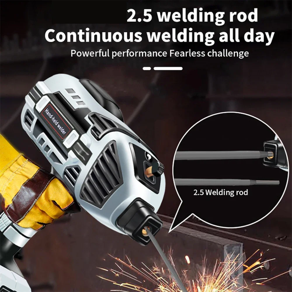 Handheld Welder Machine 110V Portable ARC Welding Machine IGBT Inverter Variable Current Adjustment 20-120Amp With Welding To