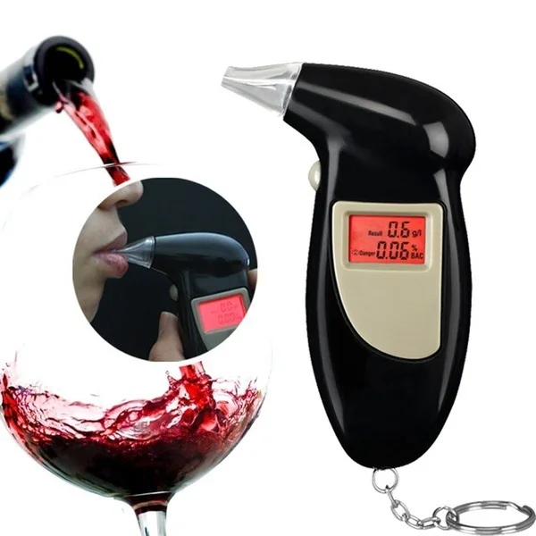 

Handheld Alcohol Tester LCD Screen Digital Alcohol Detector Breath Breathalyze Police Alcotest Backlight Display