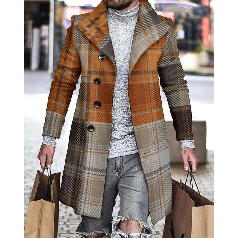 Mens Extended Coat Classic and Versatile Fashion for Business and Leisure Long Jackets for  Boys Autumn Windbreaker Winter Coats