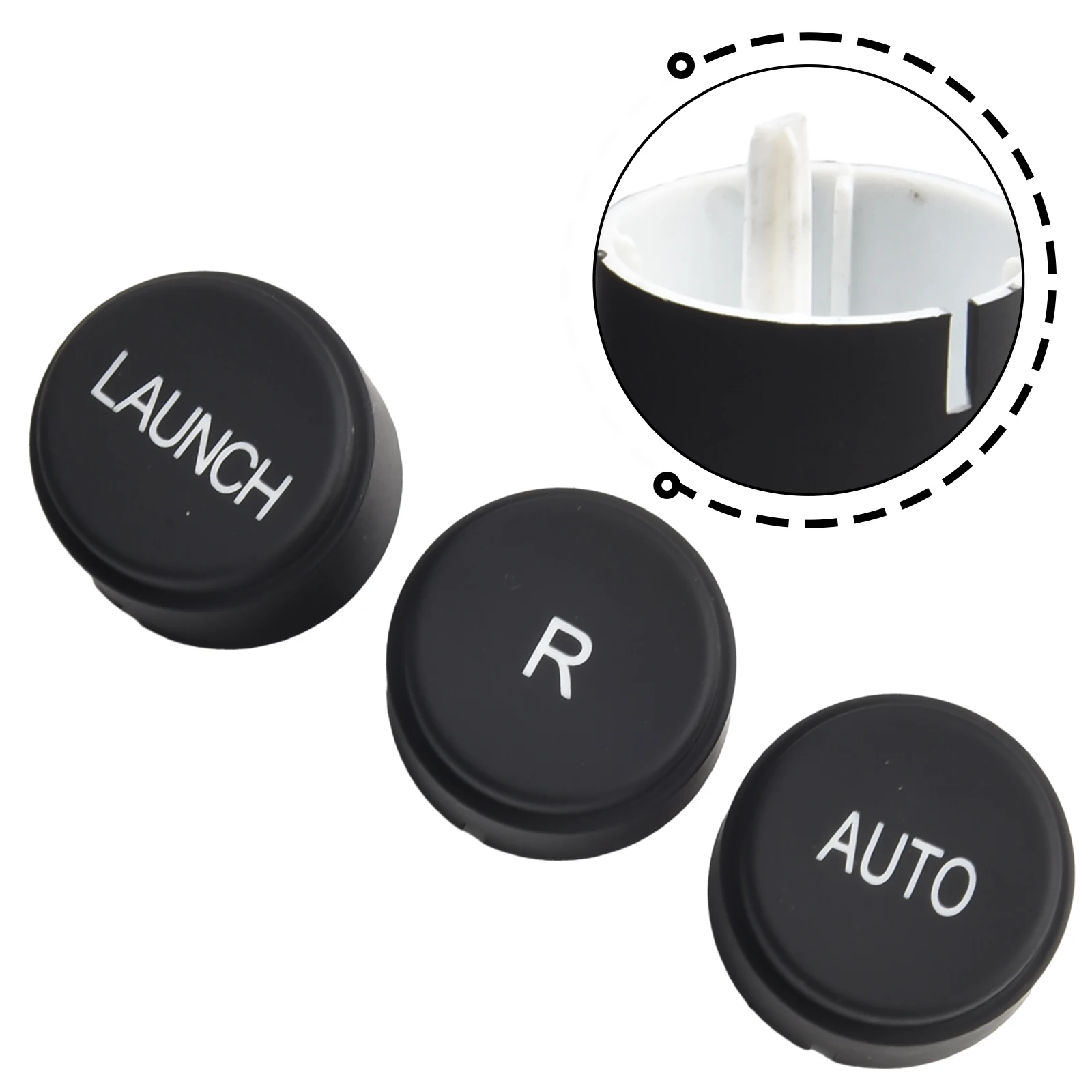 

3pcs Button Panel Gearbox Control Dashboard Launch & R & AUTO For Ferrari 82745000 Direct Replacement Car Accessories