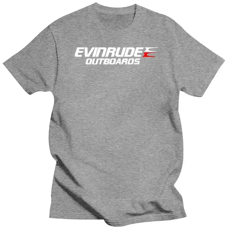 fashion print tshirts male casual style tee-shirt New arrived black short sleeve brand men cotton top EVINRUDE OUTBOARDS T-SHIRT