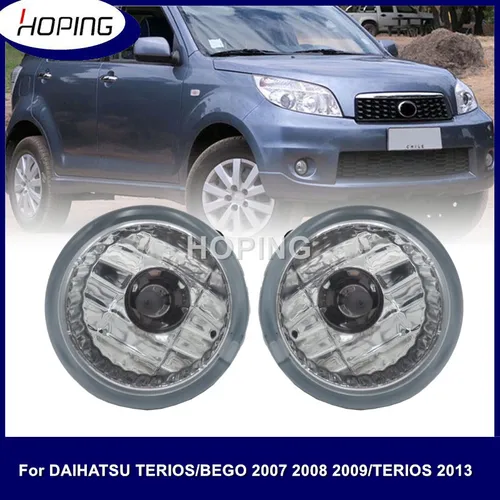 Imagen 1 del producto Esperando luz antiniebla del parachoques delantero lámpara antiniebla para DAIHATSU TERIOS/BEGO 2007 2008 2009/TERIOS 2013 con lente de vidrio carcasa de aluminio