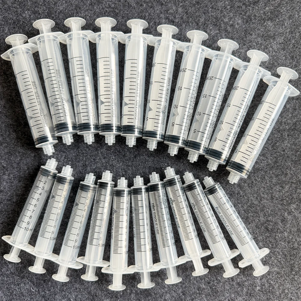10Ml/20Ml Needle-Free Plastic Syringe, Used for Ink Transfer and Crafts, Feeding Pets, and Applying Oil or Glue