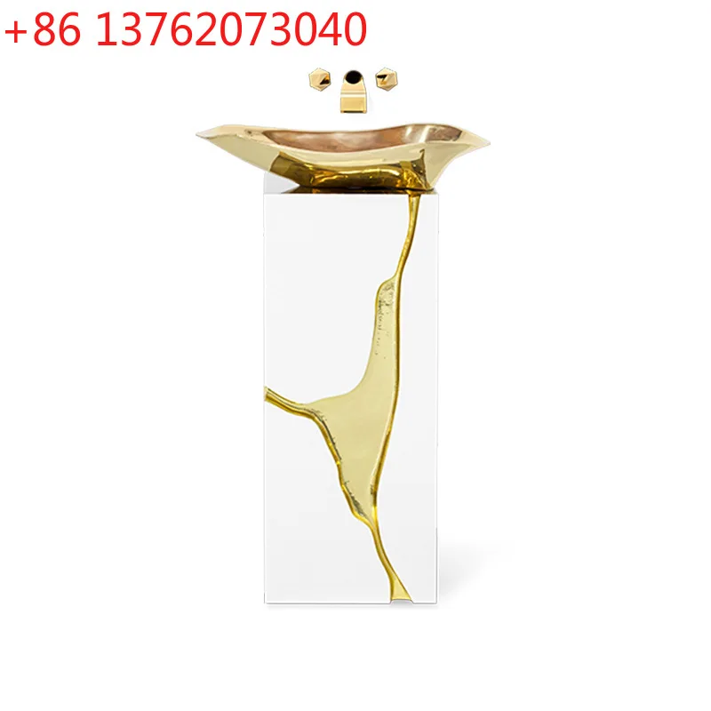 Italian light luxury integrated washstand high-end bathroom locker