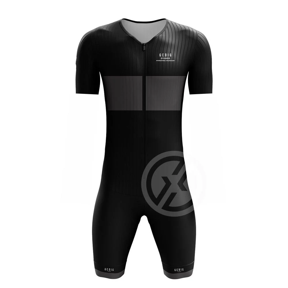 Herren Triathlonanzug Radfahren Skinsuit Kurzarm/Ärmelloser Overall Einteiliger Speedsuit Bademode Laufradsets