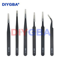 1.5mm Industrial Tweezers Kit Anti-Static Stainless Steel Tweezer Set Repair Tools ESD-10 11 12 13 14 ESD-15 integrated circuit