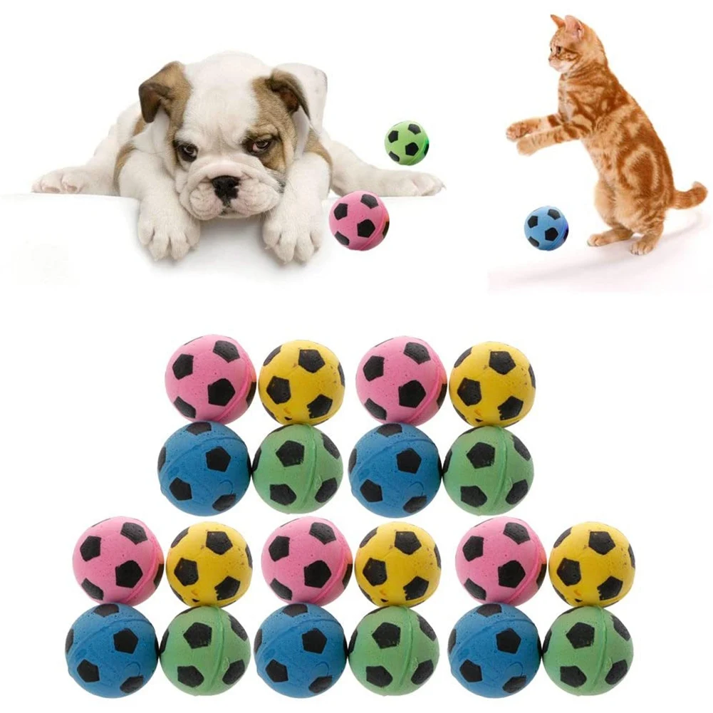 20PCS Non-Noise Cat Ball Soft Foam Soccer Play Balls for Cat Scratching