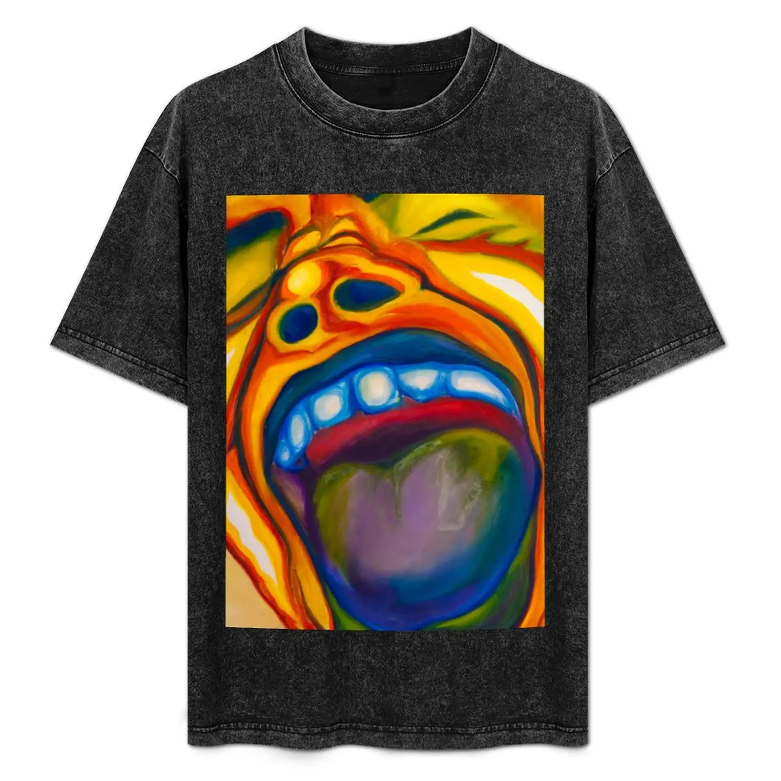 

Screaming Man T-Shirt Fitness Quick Dry Short Sleeve Top