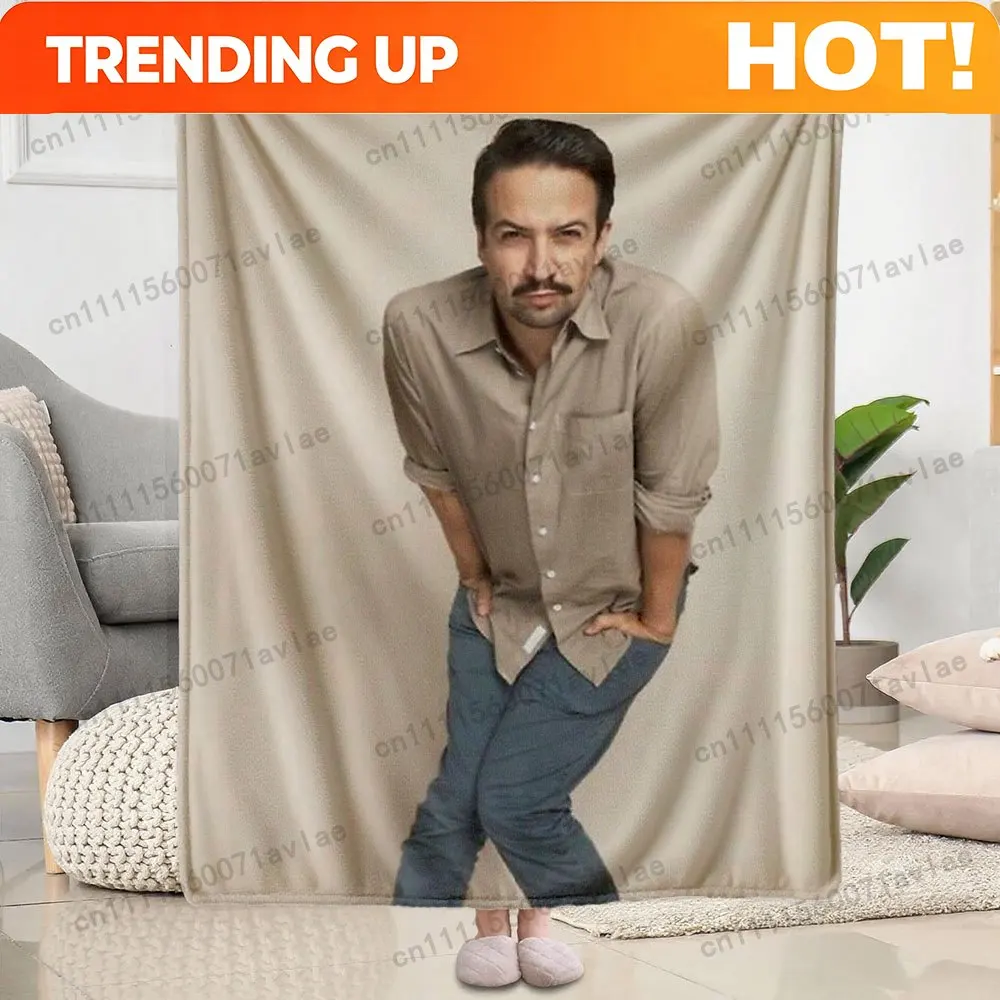 Customize A Uniquely Designed, Ultra-Soft Air-Conditioning Blanket Featuring Lin Manuel Miranda, Perfect As a Contemporary Throw