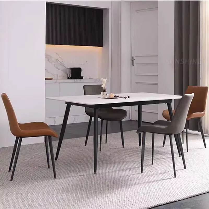 Oilproof Waterproof Dining Table Light Luxury Big Modern Restaurant Tables Nordic Space Saving Mesas De Jantar Home Furniture