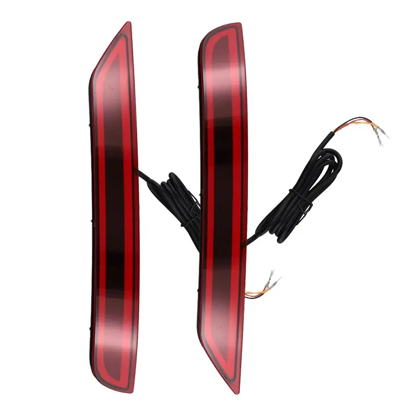

M93K-1 Pair LED Rear Bumper Reflector Tail Brake Signal Light Lamp For Subaru Forester 08-16