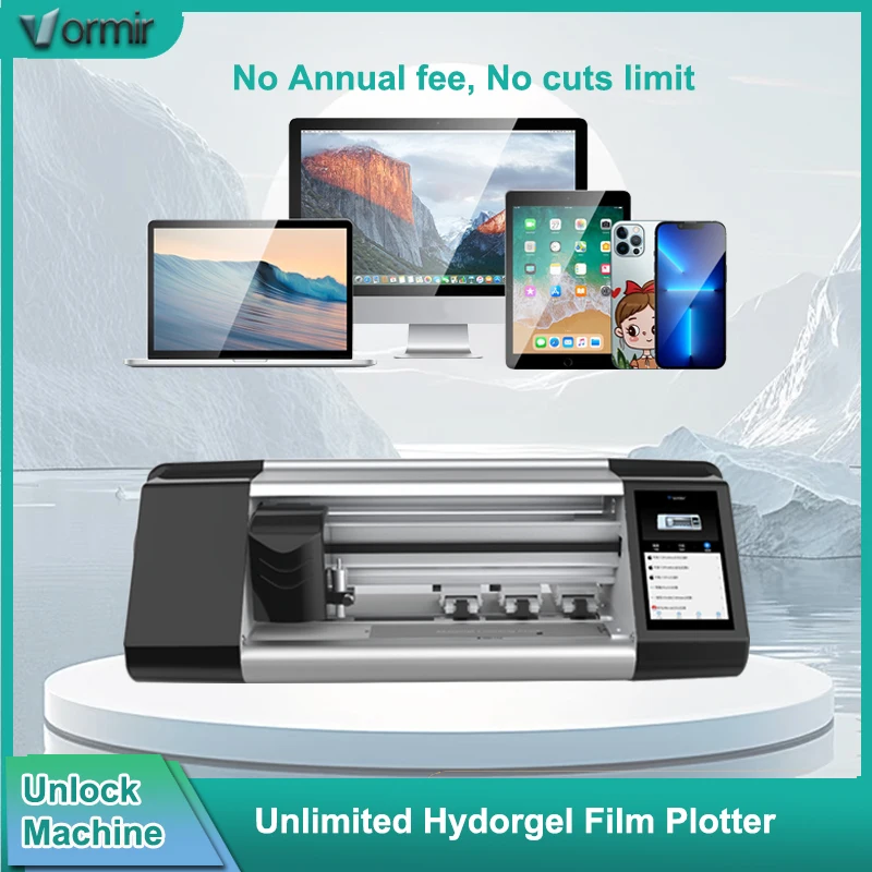 

VORMIR Unlock Hydrogel Micas Cutting Machine SS 057 Screen Protectors Smartphone Tablets Cutter Machine Front Rear Films Plotter