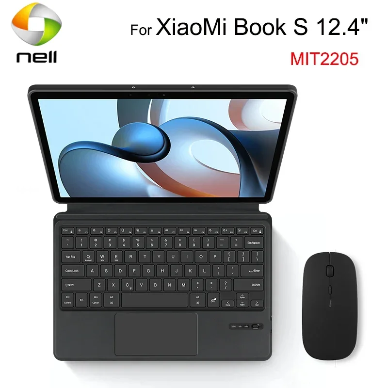 Bluetooth Keyboard Case Russian French Hebrew Spanish Korean Portuguese For XIAOMI Book S 12.4