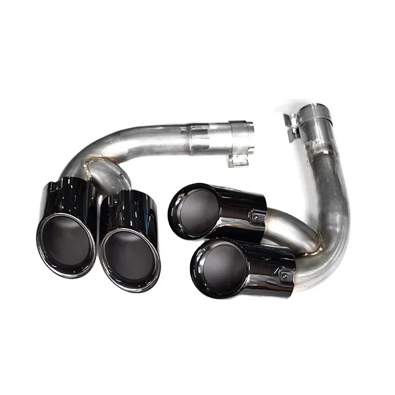 

For 2018-2024 Touareg 2.0/3.0 The Original Rectangle Upgrade round Black-Plated Four-Outlet Sports Exhaust Tip