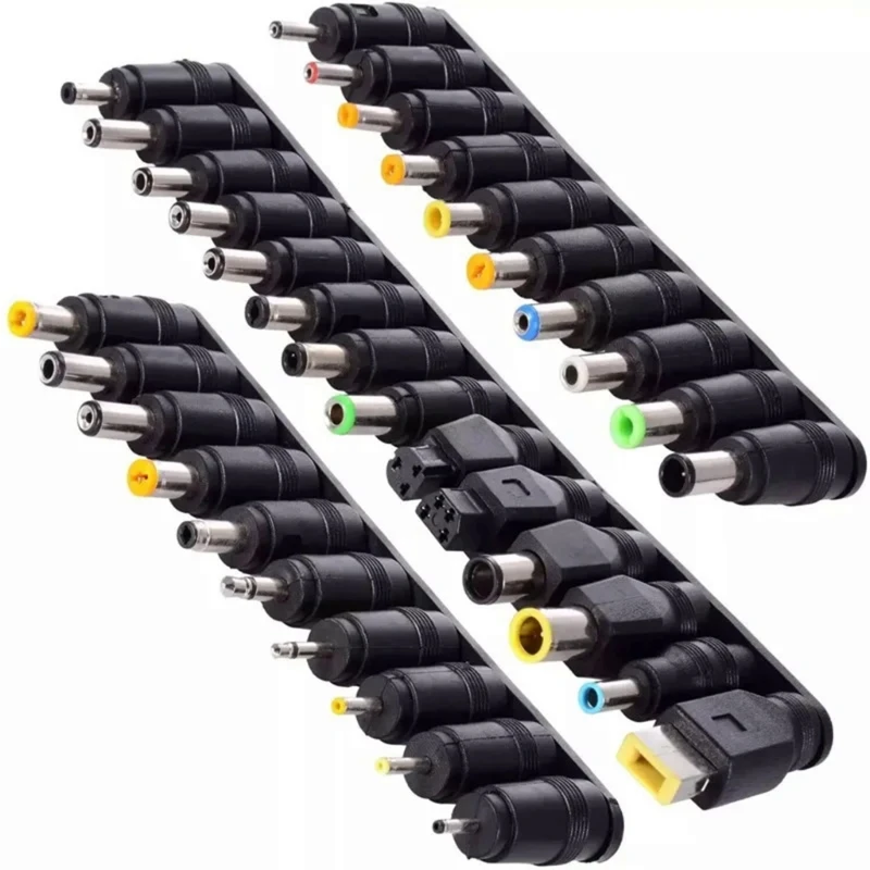 Bộ 34 đầu nối USB sang BarrelAdapter hoàn chỉnh cho máy tính xách tay, máy tính bảng, v.v.