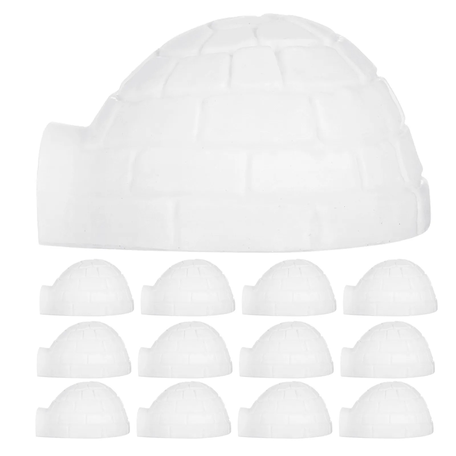 

20Pcs Mini Ice House Decorations Lifelike Small Igloo Ornaments for Micro Landscape Sand Table Simulation Learning Environmental