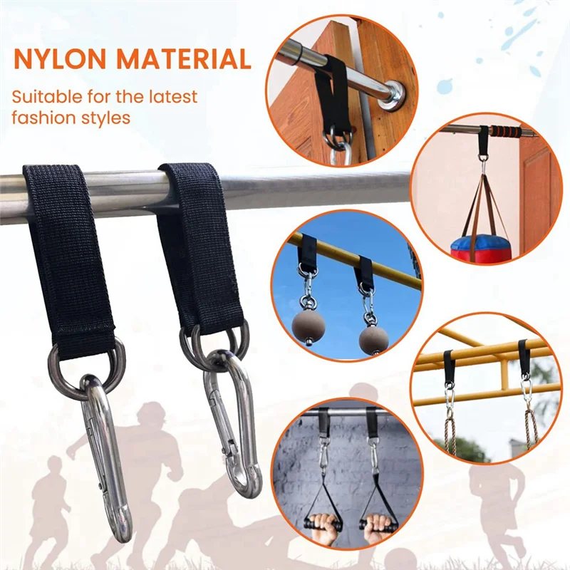 ABNO-2Pcs 1.5M شجرة سوينغ الأشرطة معلقة عدة مع 2 Carabiners شريط واحد تمديد حزام حزام