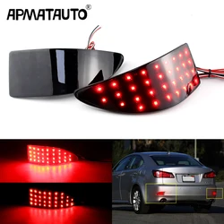 2X LED Rear light Bumper Reflector light Tail Brake stop Light for Lexus IS250 IS350 IS220d IS200d 2006 2007 2008 2009 2010-2013