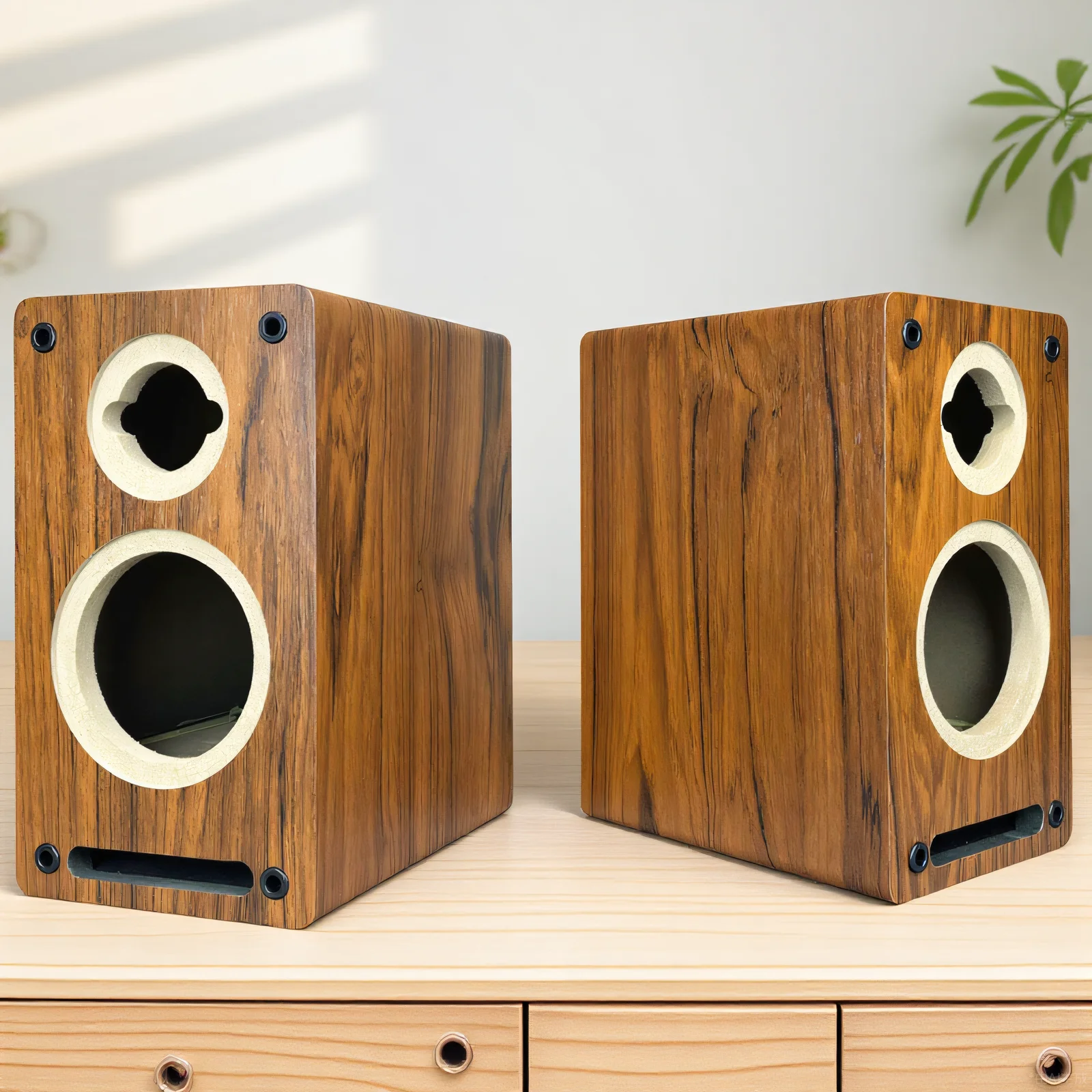 6.5 inch empty box body wooden maze bookshelf audio car speaker DIY two-way frequency empty speaker bass shell
